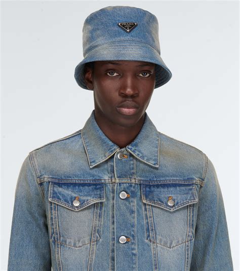 prada buclet hat|prada denim hat.